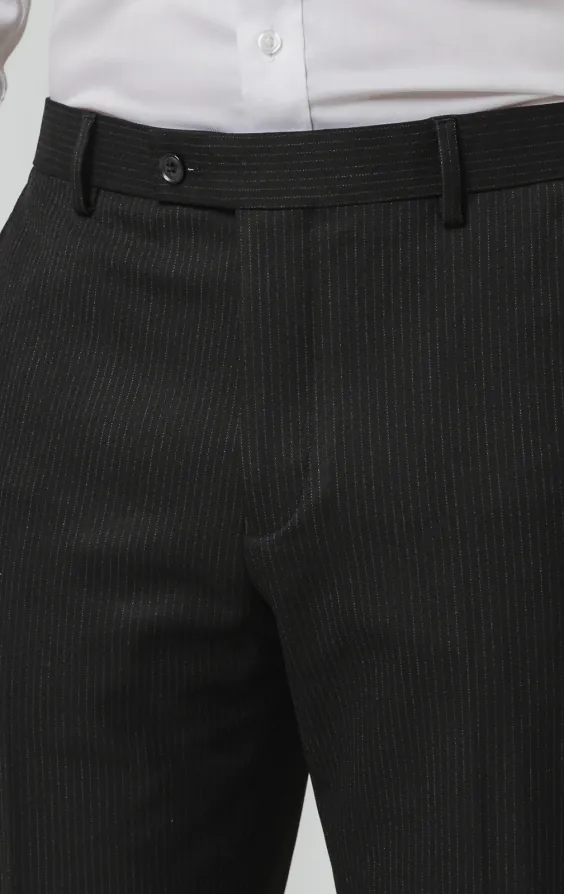 Black Pinstripe Suit Trousers - photo 1 Black Pinstripe Suit Trousers - photo 1