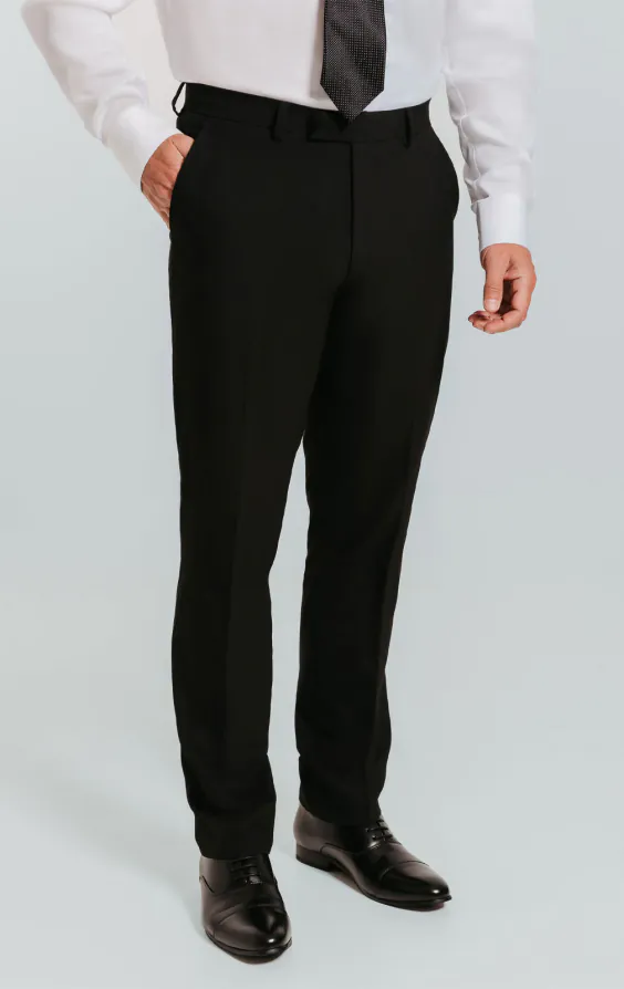 Black Double Breasted Suit Jacket with Peak Lapel - photo 5 Black Double Breasted Suit Jacket with Peak Lapel - photo 5