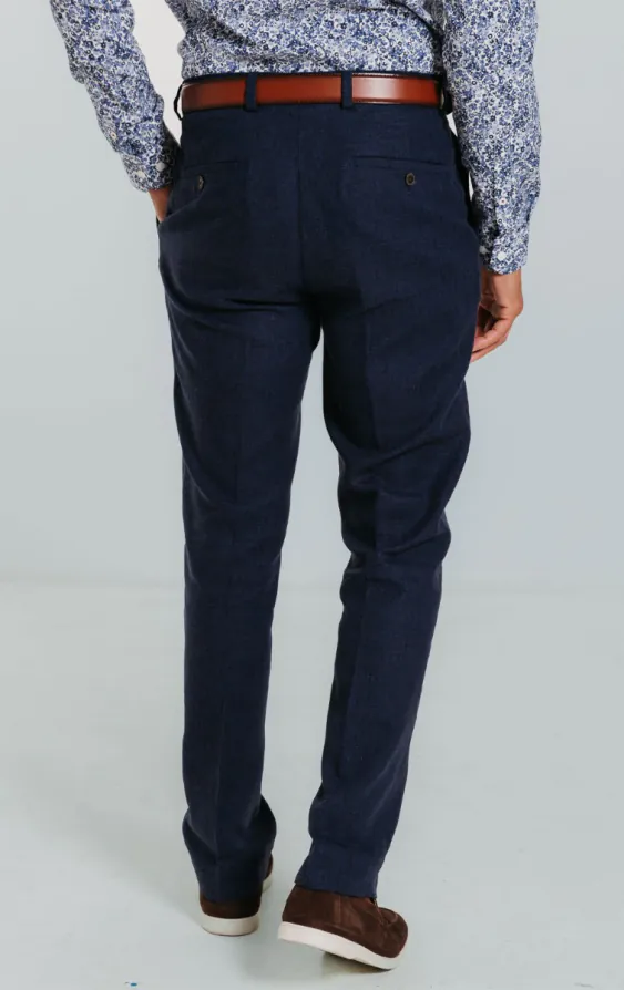 Navy Linen Suit Trousers - photo 2 Navy Linen Suit Trousers - photo 2