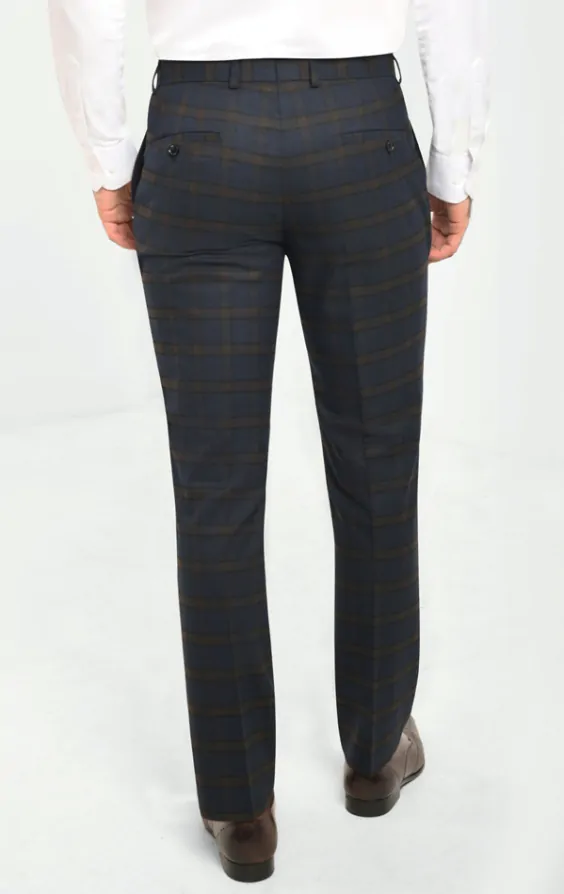 Mens tartan suit trousers store