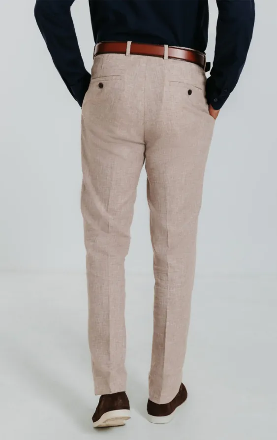 Sand Linen Suit Trousers - photo 2 Sand Linen Suit Trousers - photo 2
