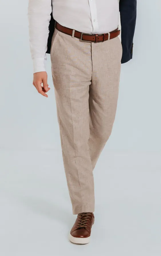 Sand Linen Suit Trousers Sand Linen Suit Trousers