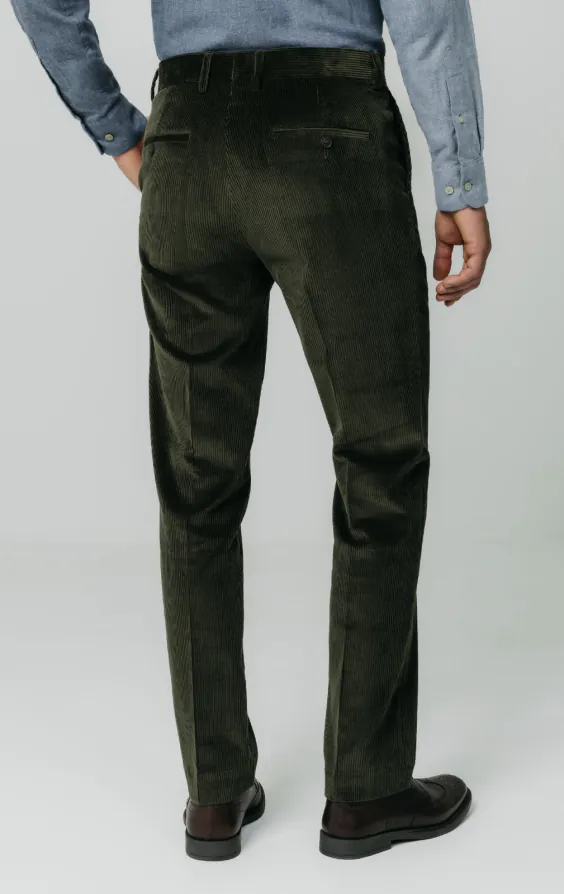 Green Corduroy Trousers - photo 2