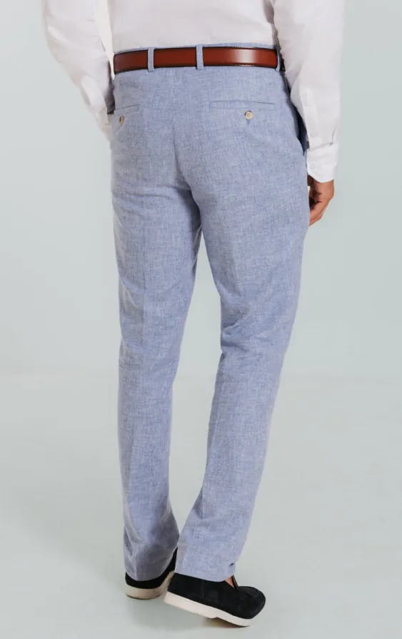 Light Blue Linen Suit Trousers - photo 2 Light Blue Linen Suit Trousers - photo 2