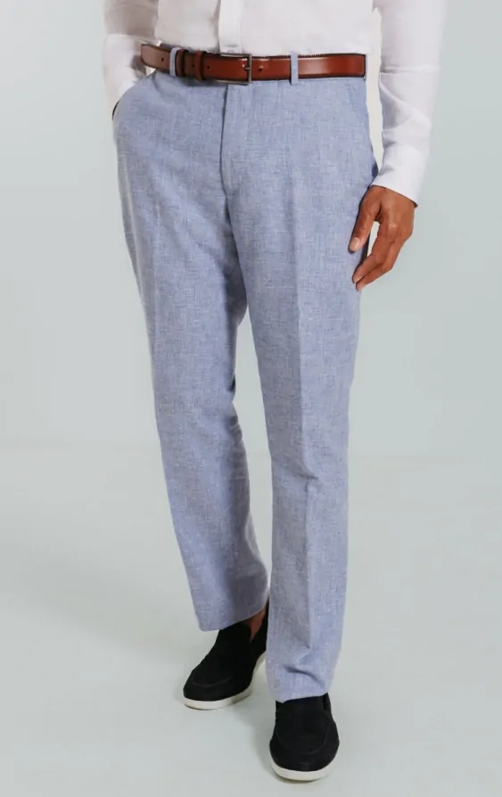 Light Blue Linen Suit thumbnail 7