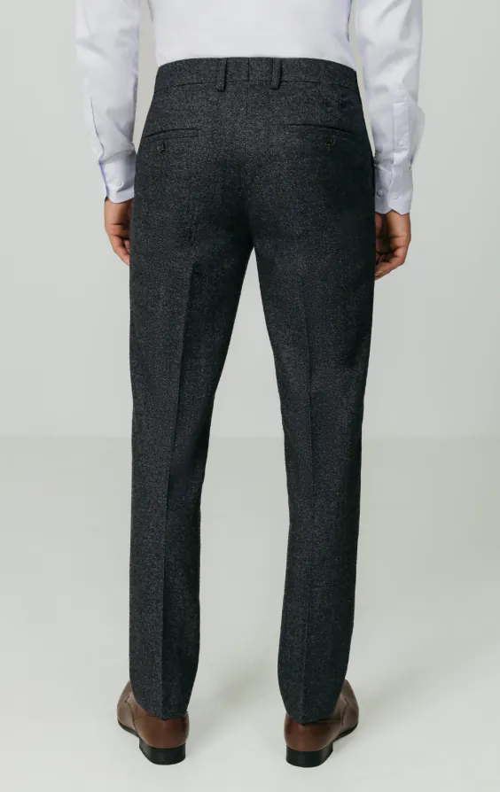 Grey Donegal Tweed Trousers | Dobell