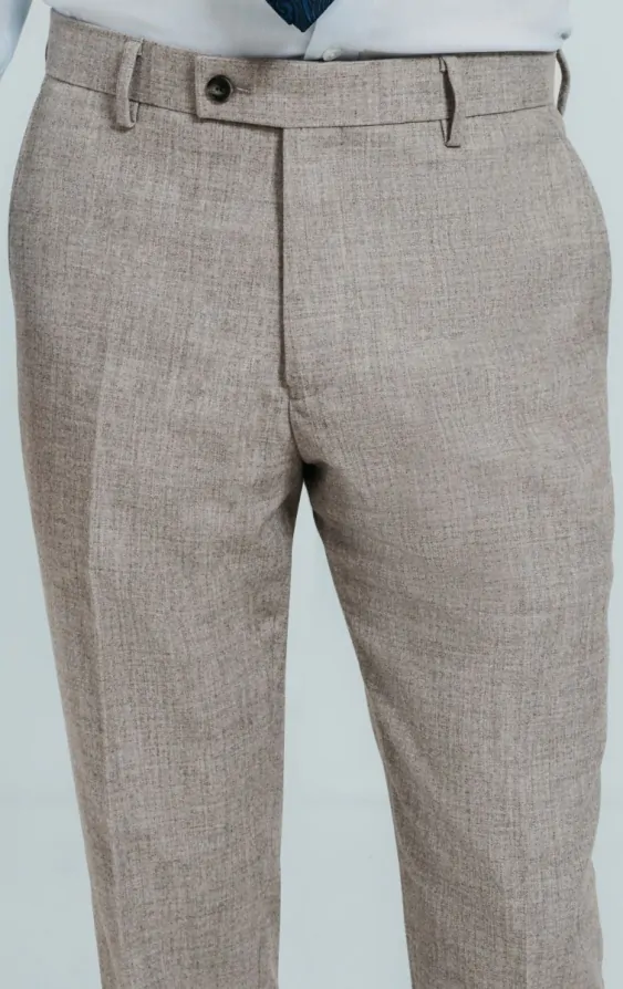 Dobell Grey Flannel Suit Trousers