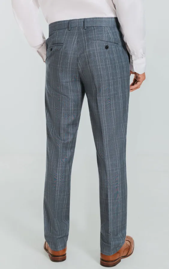 Light Blue Check Suit Trousers - photo 2 Light Blue Check Suit Trousers - photo 2
