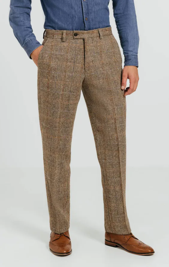 Harris Tweed Brown Windowpane Check Tweed Suit - photo 6 Harris Tweed Brown Windowpane Check Tweed Suit - photo 6