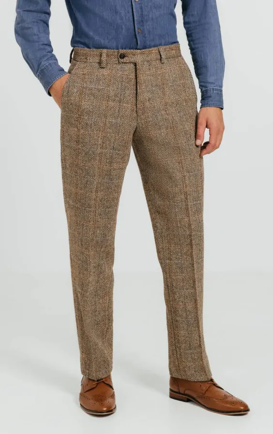 Tweed suit trousers online