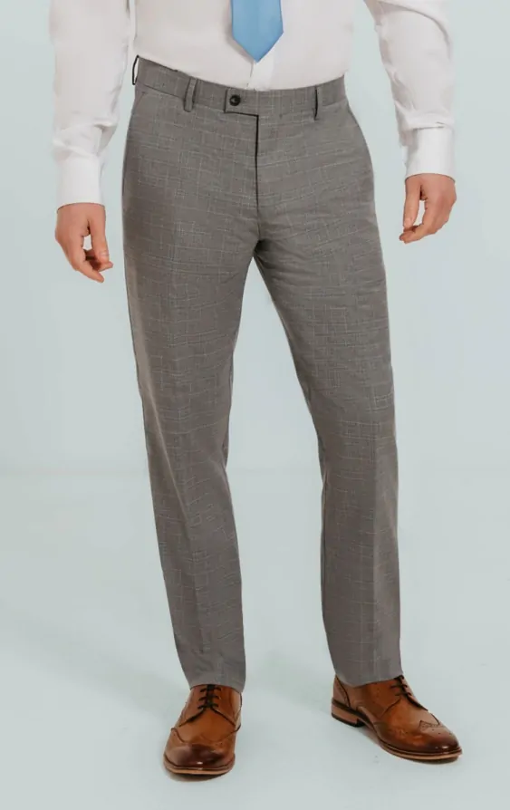 Light Grey Check Suit thumbnail 6