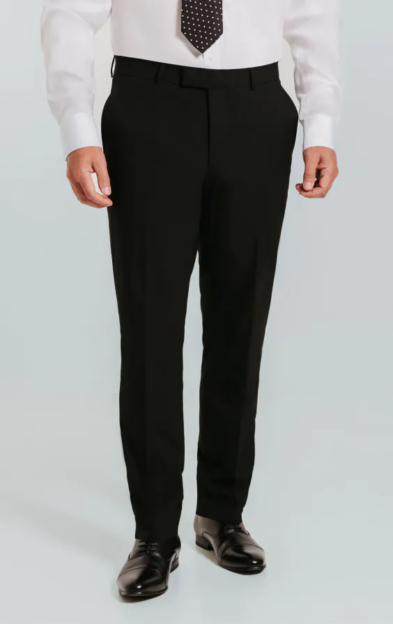 Black Slim Fit Suit Trousers