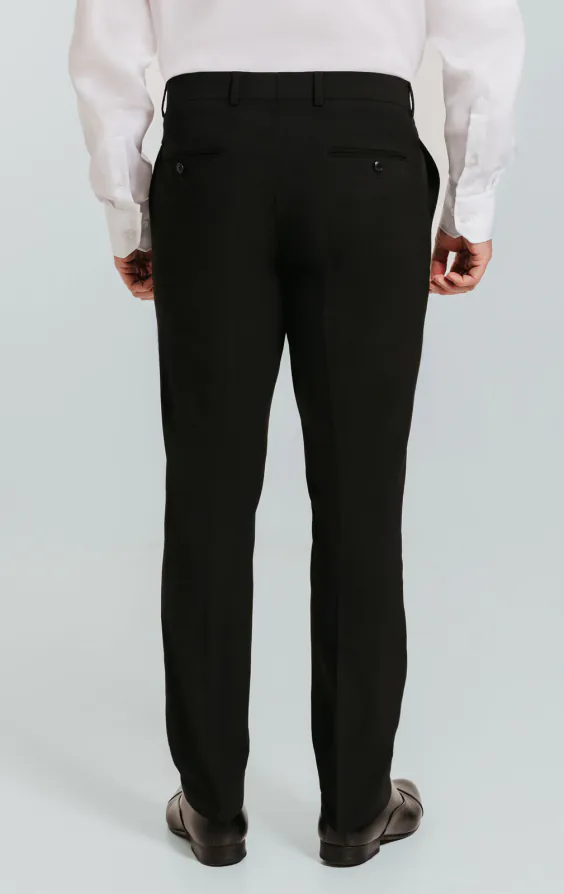 Black Slim Fit Suit Trousers - photo 2
