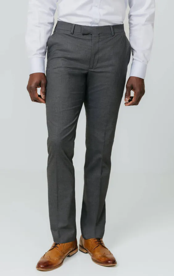 Grey Slim Fit Suit Trousers Grey Slim Fit Suit Trousers
