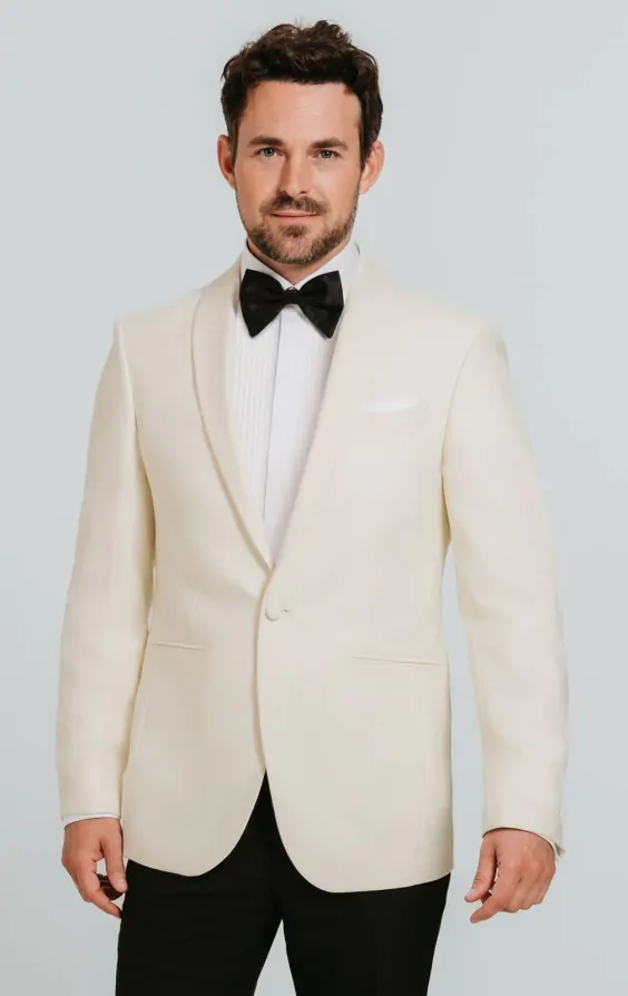 White Shawl Lapel Tuxedo primary image