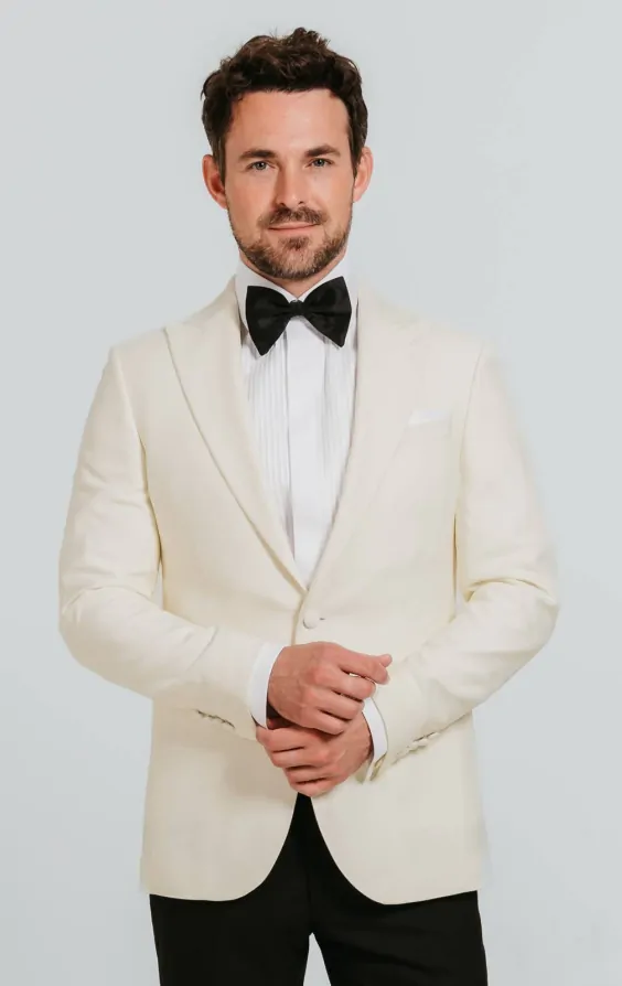 White Peak Lapel Slim Fit Tuxedo primary image