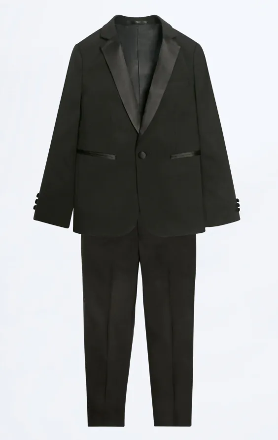 Boys Black Tuxedo with Notch Lapel - photo 1 Boys Black Tuxedo with Notch Lapel - photo 1