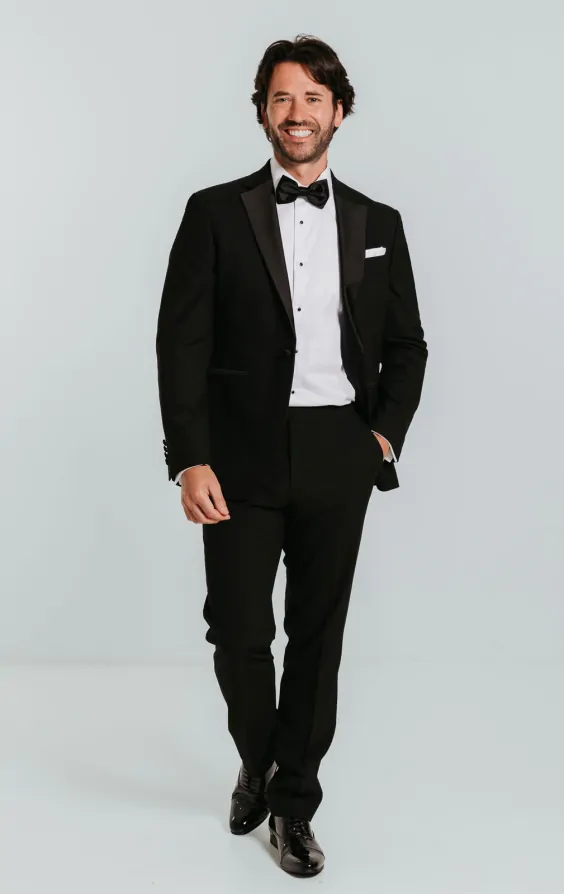 Black Tuxedo with Notch Lapel thumbnail 2