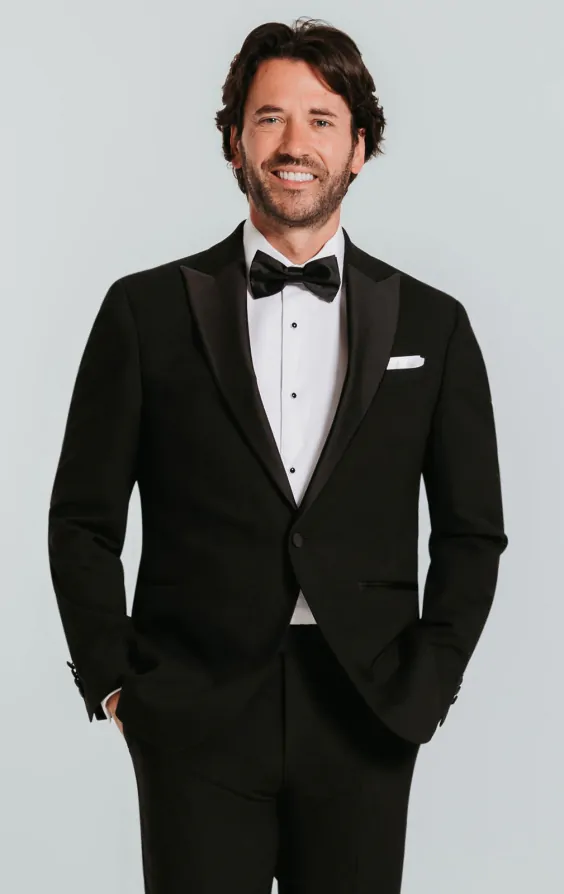 Black Tuxedo with Peak Lapel primary image