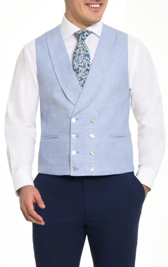 Suit vest with lapel top