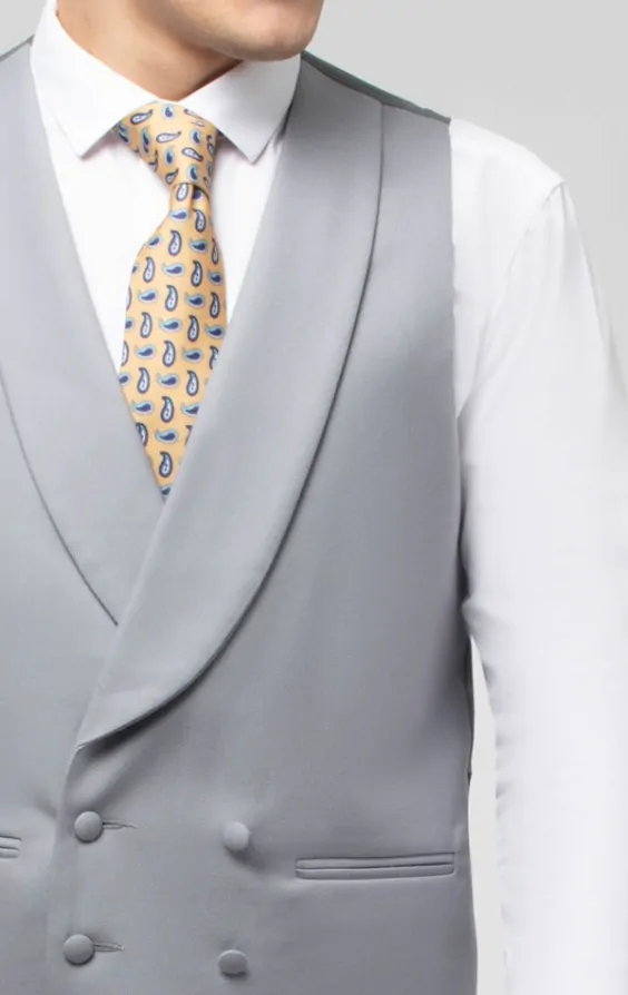 Wool double breasted morning waistcoat online