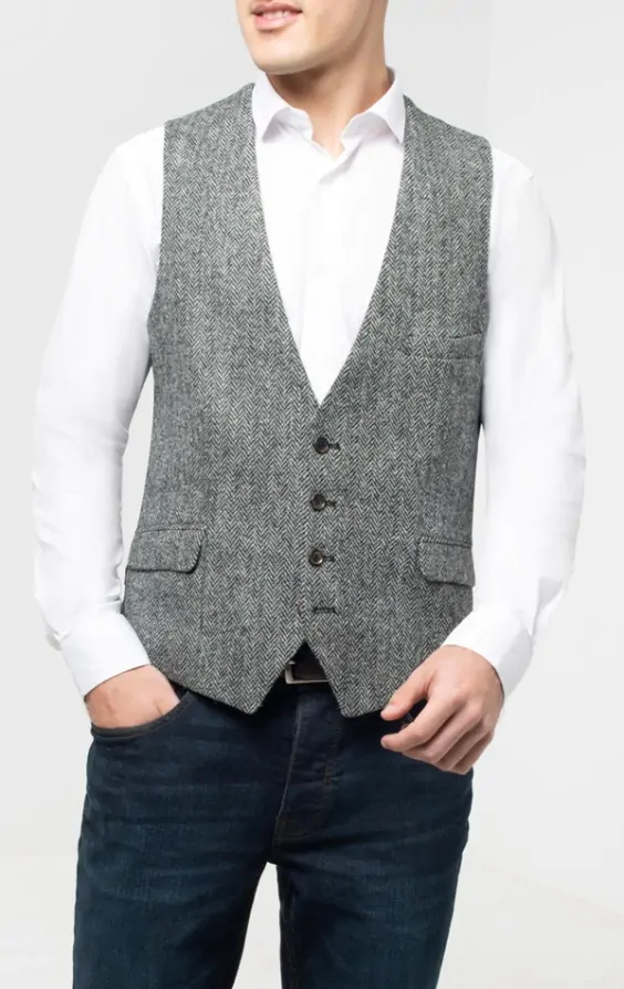 Mens low cut waistcoat sales