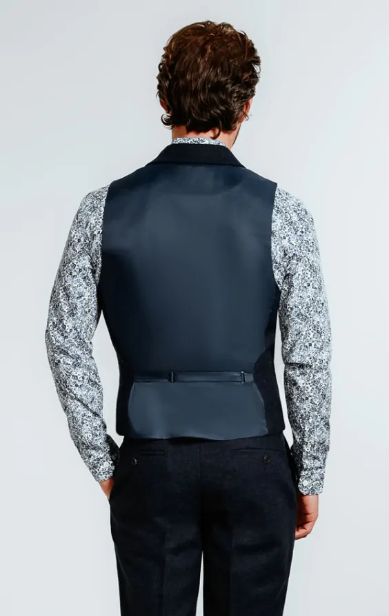 Mens tweed lapel waistcoat on sale
