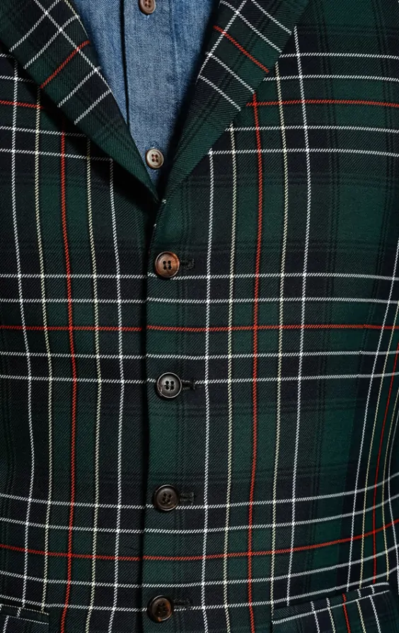 Blue tartan waistcoat store