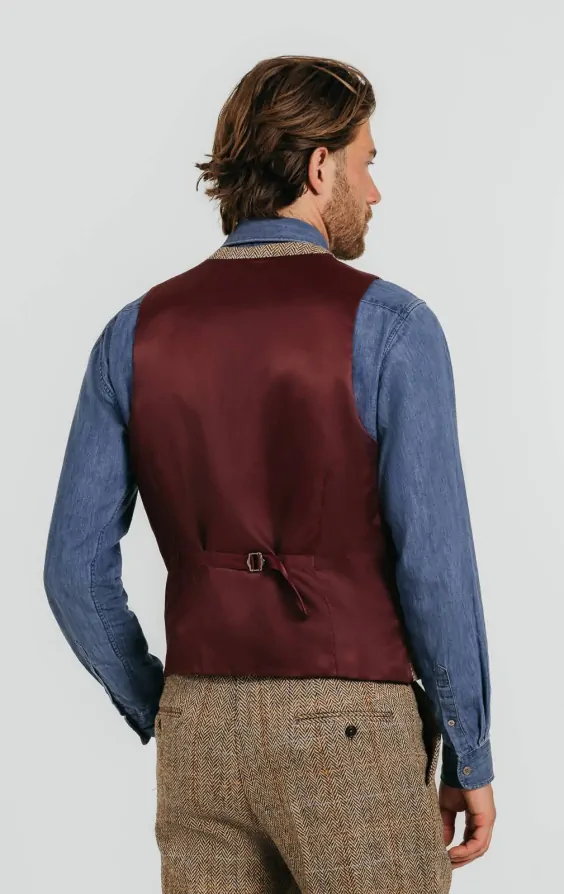 Windowpane waistcoat cheap