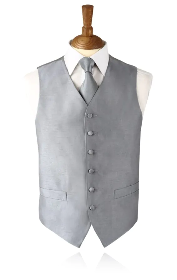 Boys silver waistcoat deals