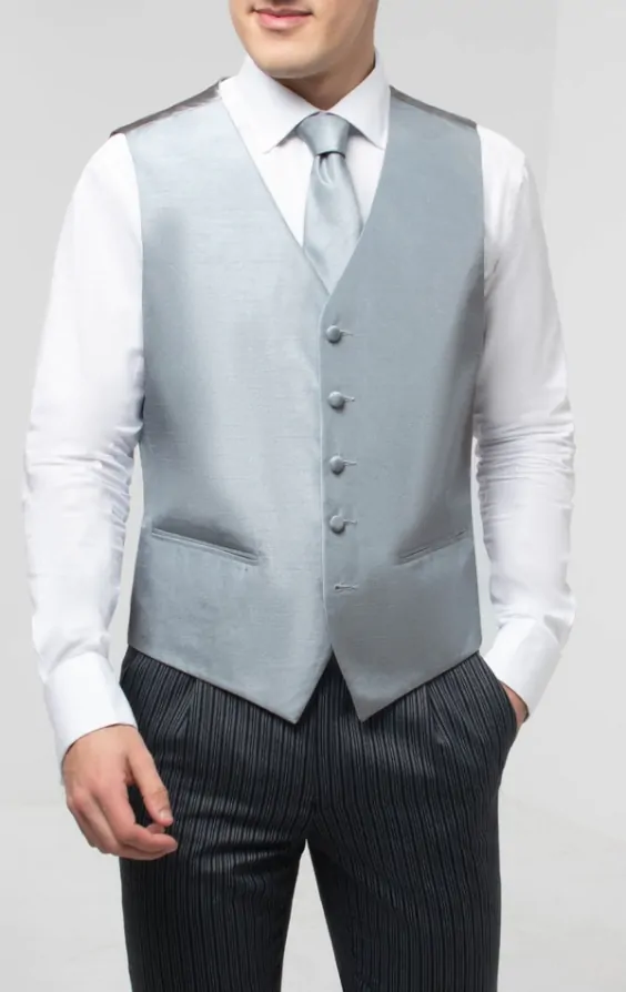 Silver waistcoat deals