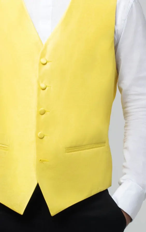 Dobell Yellow Dupion Waistcoat