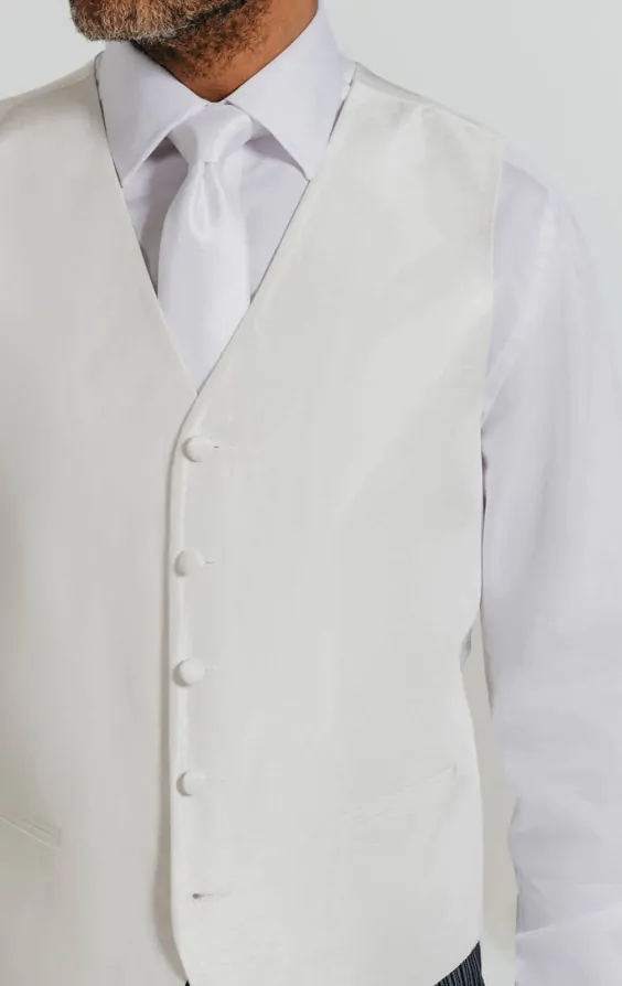 Ivory Dupion Waistcoat thumbnail 3