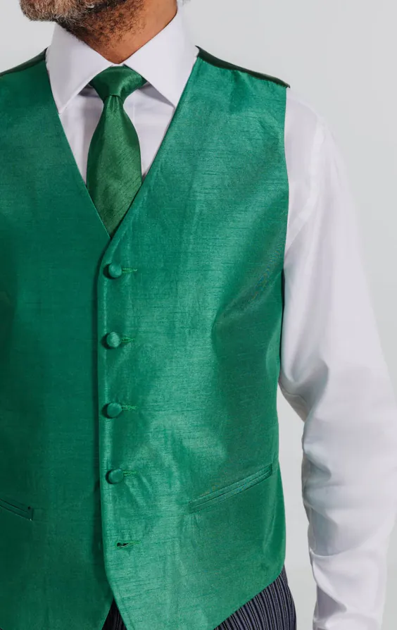Racing Green Dupion Waistcoat - photo 2 Racing Green Dupion Waistcoat - photo 2