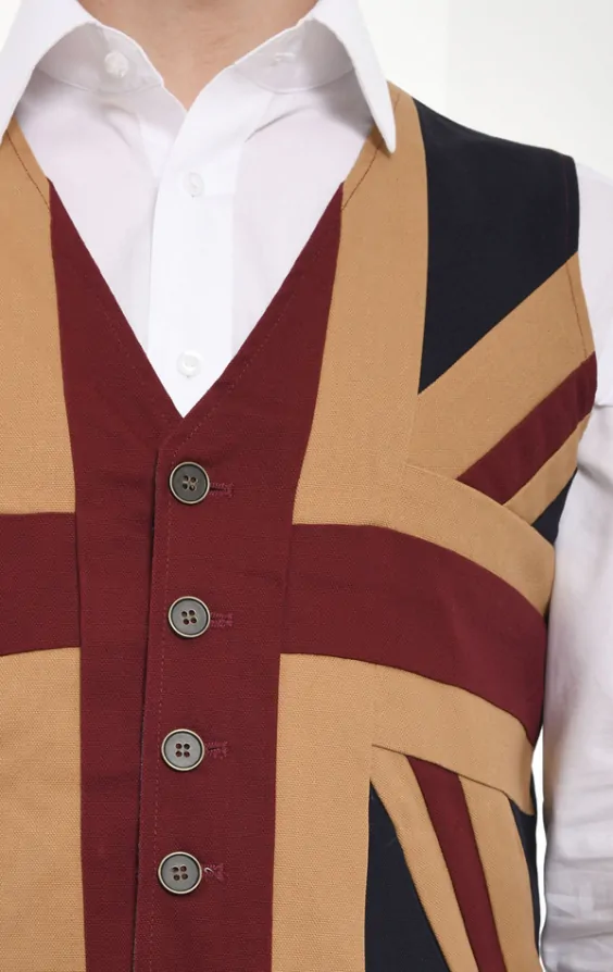 Vintage Union Jack Waistcoat thumbnail 2
