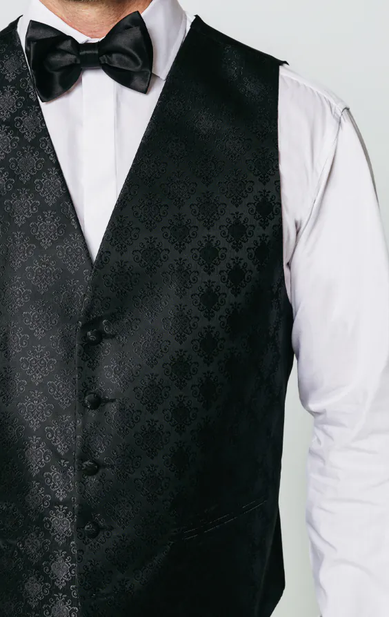 Black Da Vinci Waistcoat thumbnail 2