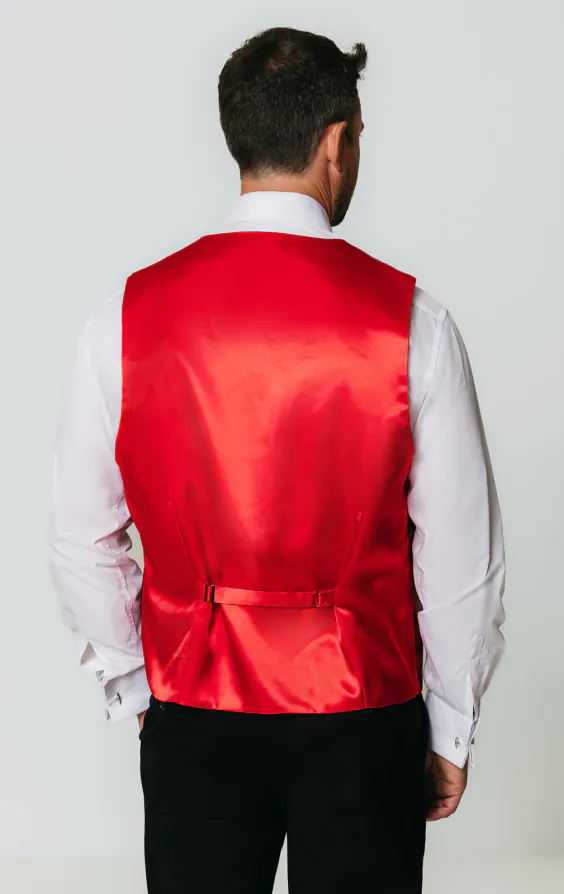 Red Da Vinci Waistcoat thumbnail 3