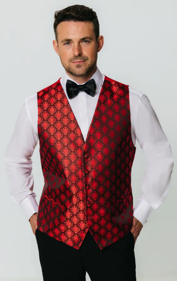 Red Da Vinci Waistcoat primary image