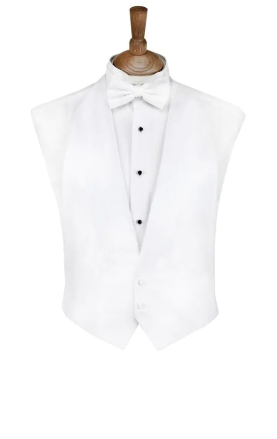 Boys white waistcoat 2025