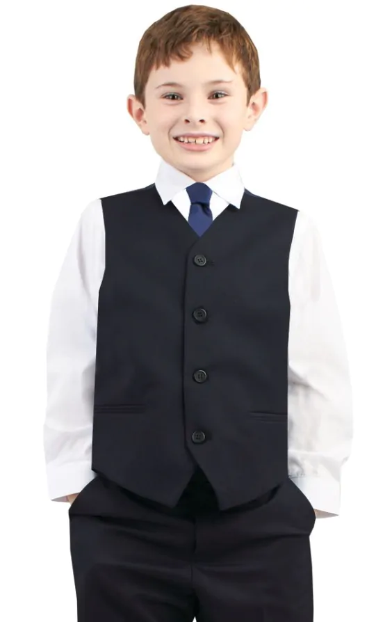 Boys navy waistcoat store