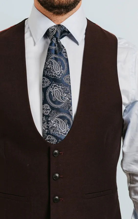 Dobell Burgundy Waistcoat Dobell
