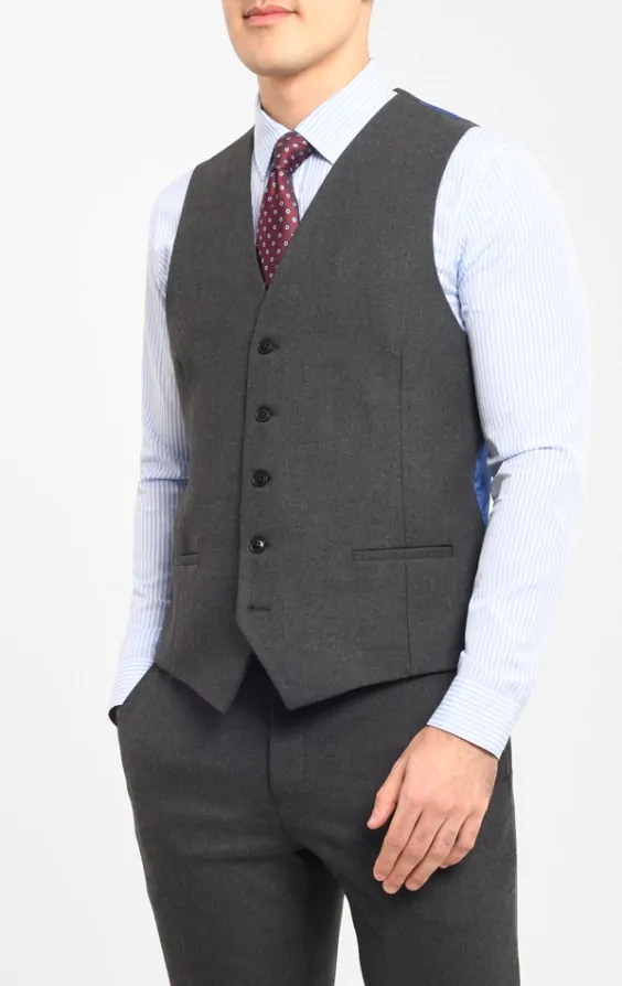 Charcoal waistcoats shop