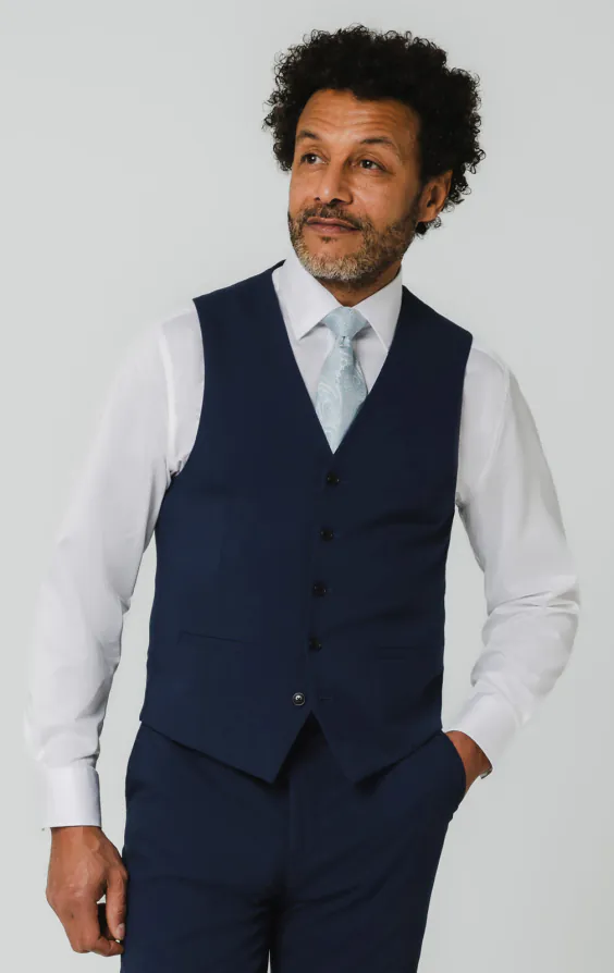 Blue Suit Jacket with Peak Lapel - photo 7