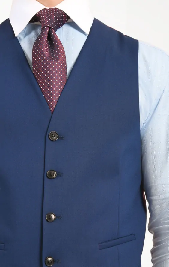 Dobell Dark Blue Waistcoat Dobell