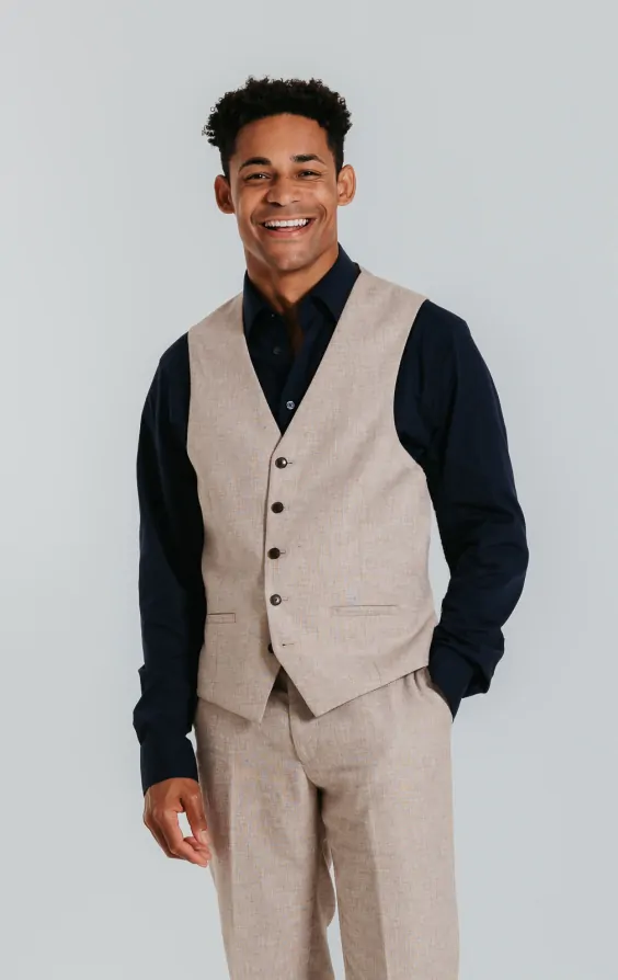 Sand Linen Suit thumbnail 9