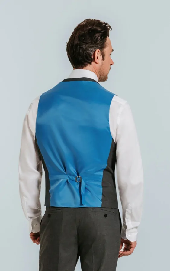 Grey waistcoat blue shirt store