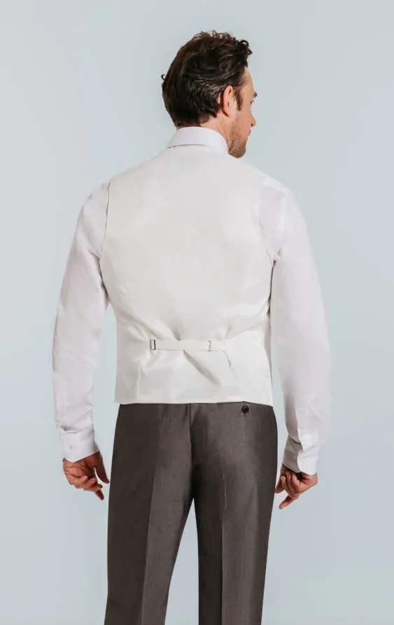 White Paisley Waistcoat thumbnail 4