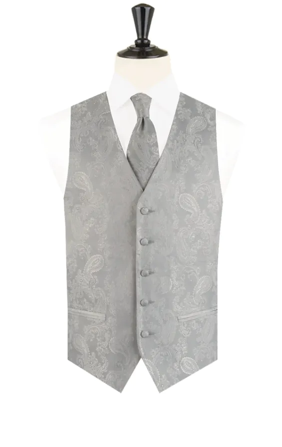 Boys Silver Paisley Waistcoat - photo 3 Boys Silver Paisley Waistcoat - photo 3