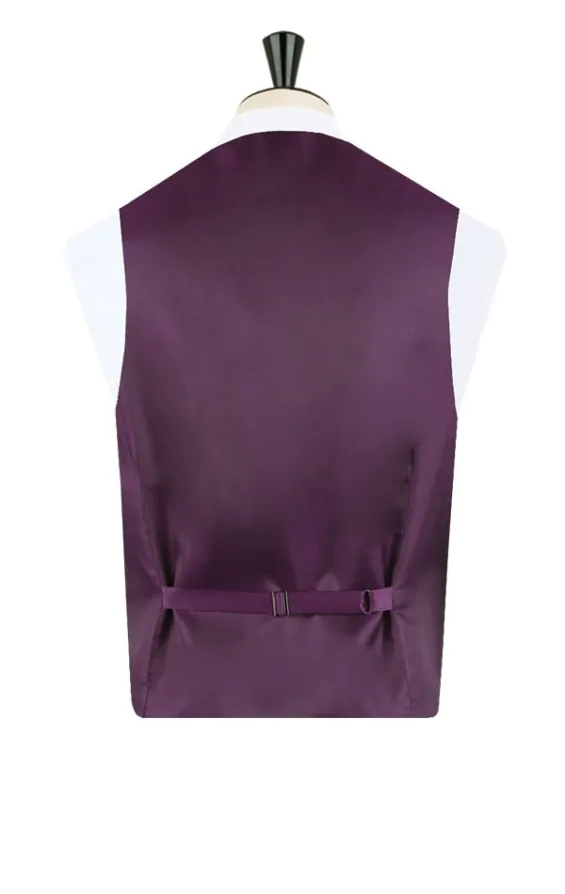 Dobell Purple Paisley Waistcoat Dobell