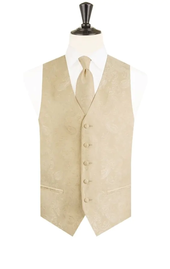 Gold paisley waistcoat online